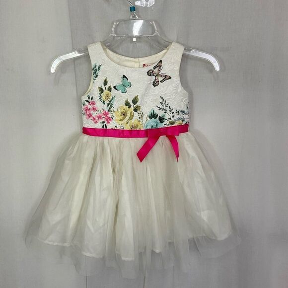 Ruby & Bloom Floral Butterfly Fit and Flare Dress Size 4 - Picture 3 of 14